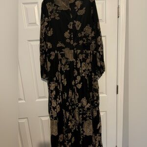 DM Fashion Adoria Floral Velvet Maxi 2X